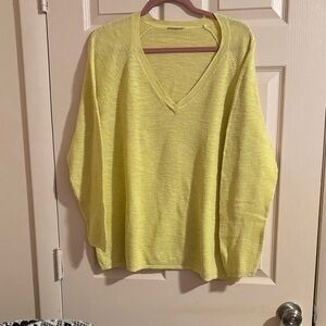 Eileen Fisher Lemon V-Neck Sweater